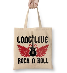 Long Live Rock N' Roll 04 Bez Çanta Uzun Saplı