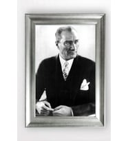 Gümüş Çerçeveli Atatürk Tablo a374