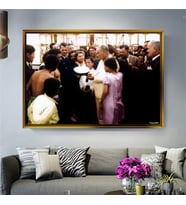 Altın Çerçeveli dekoratif tablo a933 (Gold)