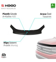 Drs Tuning Peugeot Uyumlu Partner ABS Plastik Kaput Rüzgarlığı 2005-2010 A+Kalite Parça