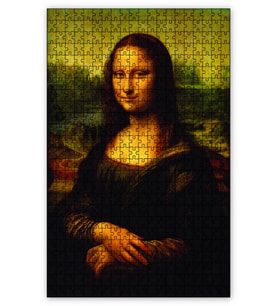 Cakapuzzle Mona Lisa Puzzle Yapboz MDF (Ahşap) (120 Parça)
