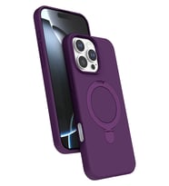 iPhone 16 Pro Regal Magsafe Standlı Kapak - Derin Mor