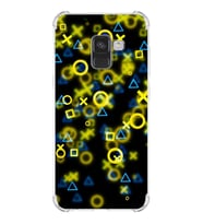 Samsung Galaxy A8 2018 Uyumlu Köşe Korumalı Antişok Kapak Grafiti Tasarımlı Şeffaf Kılıf