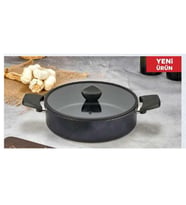 Eda ZK-231 Perla 24 cm Granit Döküm Kısa-Basık Tencere