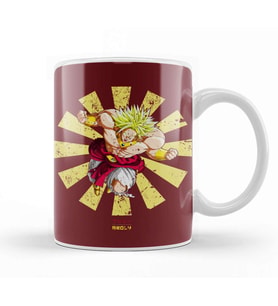 Broly Retro Japanese Dragon Ball Z Kupa Bardak Porselen