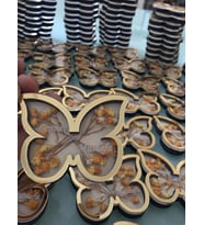 Ahşap  Magnet Sonsuzluk Magneti -  Magnet Nikah Şekeri - Nişan Şekeri - Söz Şekeri - Düğün Magnet - Nişan Magnet - Söz Magnet - Yenidoğan Magnet - Doğum Magnet - Yaş Magnet 7cm