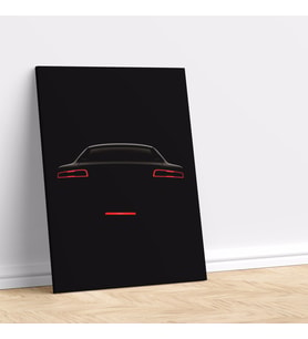 Audi Araba Arka Görünüş Dekoratif Kanvas Tablo