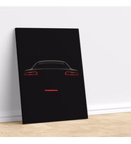 Audi Araba Arka Görünüş Dekoratif Kanvas Tablo