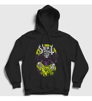 Presmono Unisex Siyah Born Ghost Kapüşonlu Sweatshirt 51675tt