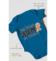 Beni yavaşça dedeme ver bakalım Kısa Kollu Bebek Body %100 Pamuk