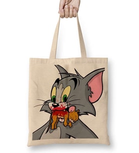 Tom And Jerry Happy Ending Bez Çanta Uzun Saplı