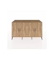 Kronos Konsol 4 Raflı 4 Kapaklı 176x59x99 Çam-Çam/Aytaşı