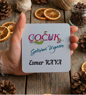 Kişiye Özel Çocuk Gelişimi Uzmanı Bardak Altlığı Öğretmenler Günü Hediyesi (Beyaz)