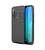 Xiaomi Redmi Note 8 Deri Görünümlü Silikon Siyah