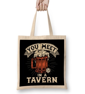 Dungeons And Dragons You Meet In A Tavern Bez Çanta Uzun Saplı