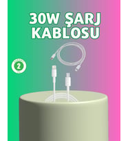 Kalite 30W Type-C Lightning Hızlı Şarj Kablosu – 1.2M Dayanıklı