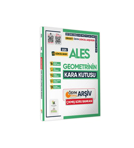 2025 ALES GEOMETRİNİN Kara Kutusu ÖSYM Çıkmış Soru Havuzu Bankası Konu Özetli Video/PDF Çözümlü