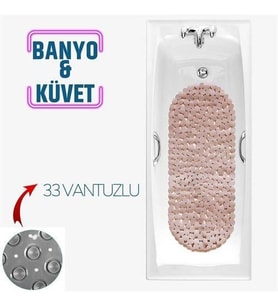 TransForMacion Banyo Duş Kaydırmaz Paspas PUDRA 33 Vantuzlu J.Stone Design 716672