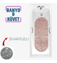 TransForMacion Banyo Duş Kaydırmaz Paspas PUDRA 33 Vantuzlu J.Stone Design 716672