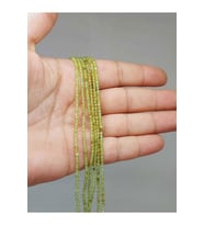 Bileklik Boy Peridot (ZEBERCET) Taşı Dizi 2*2mm (51124) Yarım Dizi (17CM UZUNLUĞUNDADIR)