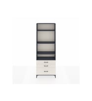 Arges Dolap 4 Raflı 3 Çekmeceli 88x30x243 Antrasit-Aytaşı