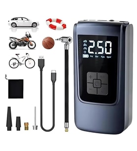 Valkyrie 150PSI 6000mAh Şarjlı Araba Top Bisiklet Hava Pompası LED Akıllı Powerbank