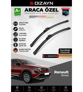 Renault Boreal Ön Cam Silecek Seti 2025 Üzeri Premium Araca Özel 60-45 Cm A+ Kalite
