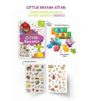 Çiftlik Boyama Kitabı - Oyun Hamurlu - 3 Yaş +