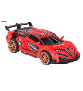 Sürtmeli Sesli Işıklı Spor Arabalar 18 cm - Kırmızı