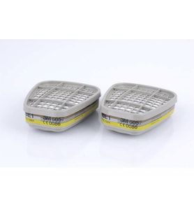 3M 6057 Abe1 Organik,İnorganik,Asit Gaz Ve Buhar Filtresi (1 Takım)