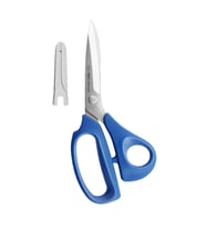 Kai V5210 Kılıflı Mavi Plastik Saplı Kumaş Kesim Makası 21 Cm