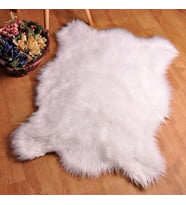 Tappeto Soft Peluş Kuzu Postu Beyaz
