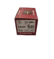 Selectron 30 x 25 mm Sunta Vidası (Kutu İçinde 1000 Adet Bulunmaktadır.) (Krom)