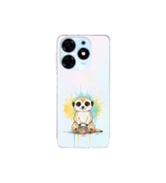 Tecno Spark 10 Pro ile Uyumlu Splash Mirket Tasarımlı Şeffaf Silikon Kılıf