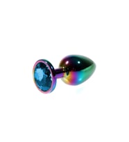 Metal Mavi Taşlı Rainbow anl tıkac Orta Boy