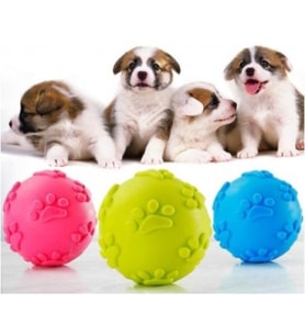 Köpek Isırma Topu Pati Desenli