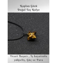 Kaplan Gözü Merkaba Doğal Taş Kolye ( Iş Hayatında Başarı ) Aa Kalite