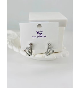 Zirkon Taşlı Üçlü Kombin Küpe - Kp00422