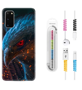 Samsung A02S A03S A10 A12 A13 A21S A22 Kılıf Kablo Koruma Spiral Silikon Şahin 1756