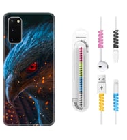 Samsung A02S A03S A10 A12 A13 A21S A22 Kılıf Kablo Koruma Spiral Silikon Şahin 1756