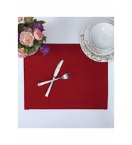 Amerikan Servis Pamuklu Kırmızı Renkli Masa ve Salon Sunum Supla 35x45 Tropikhome (Çok Renkli)