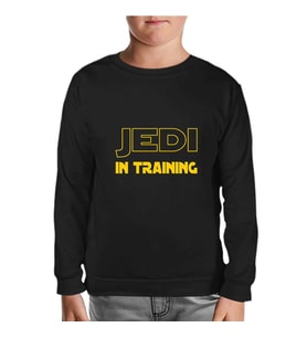 Star Wars - Jedi in Training Siyah Çocuk Sweatshirt
