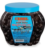 CEBEL SİYAH ZEYTİN ORTA TANELİ 1 KG PET
