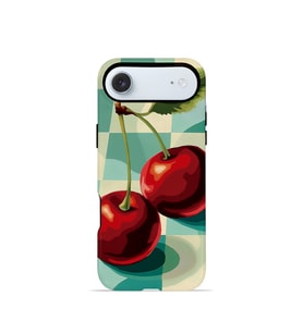 iPhone 17 Air Vorian Çift Katmanlı MagSafe Kılıf Retro Cherry Pop