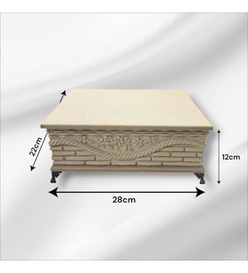 Ahşap-boyanabilir- Ham Mdf- Desenli-takı-makyaj-aksesuar-çok Amaçlı Dekoratif Kutu