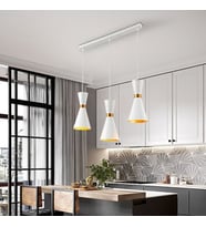 Rsylight Retro Metal  Masa Üstü Dekoratif Rustik 3 lü Vintage Avize 60 cm
