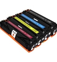 hementoner Hp CF542A,  M254 / M280 / M281 4 Renk Takım Muadil Toner