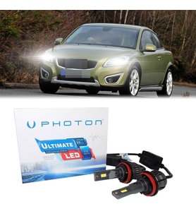 Volvo C30 Led Xenon Uzun Far Ampulü HB3 Ultimate 9500 Lumens Yeni Seri Beyaz 2006-2012