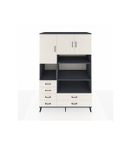 Kronos Dolap 9 Raflı 6 Çekmeceli 3 Kapaklı 132x59x195 Antrasit-Aytaşı/Aytaşı