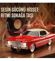 Nostaljik Otomobil Figürlü Kablosuz Müzik Kutusu - Radyolu Masaüstü Şık Tasarım Hoparlör